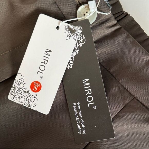 NWT MIROL Women's Wide Leg Palazzo Pants Elastic High Waist, Comfy, Pockets, SM - Picture 5 of 9